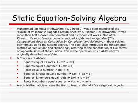 Islamic Mathematics | PPT