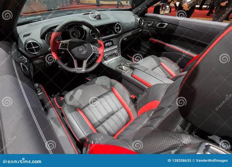 Interior Mercedes-Benz SLK 200 Editorial Image - Image of black, future ...