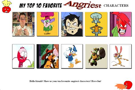 My Top 10 Favorite Angriest Characters by Toongirl18 on DeviantArt