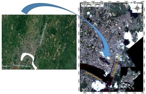 Map of the Confluence of the Mahakam River and the Karang Mumus. Sub-River | Download Scientific ...