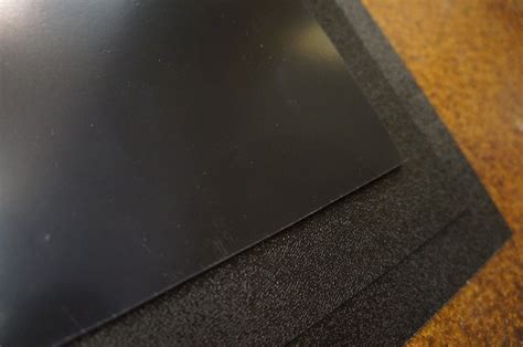 2 Large Black ABS Plastic Sheet 24x24x1/16 (0.06") Vaccum Forming/Audio ...