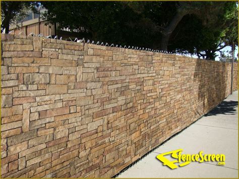 Pre-Printed Designs on Fence Screen | FenceScreen.com | Fence screening, Cheap fence, Backyard ...