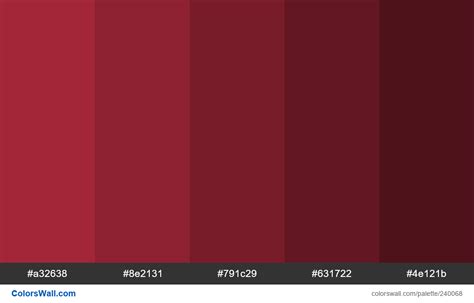 Alabama Crimson Red color shades - ColorsWall