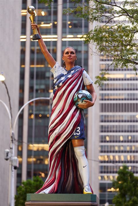 Alex Morgan statue arrives in NYC ahead of World Cup 2023: ‘She’s thriving’