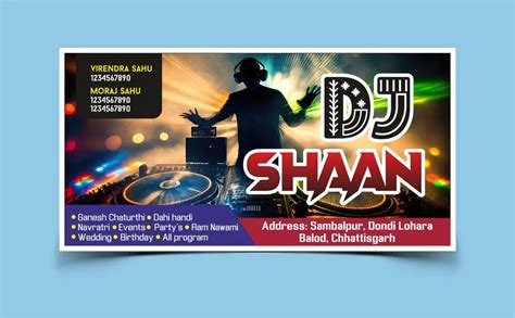 Dj sound service flex banner template download 060823 - Free Hindi Design