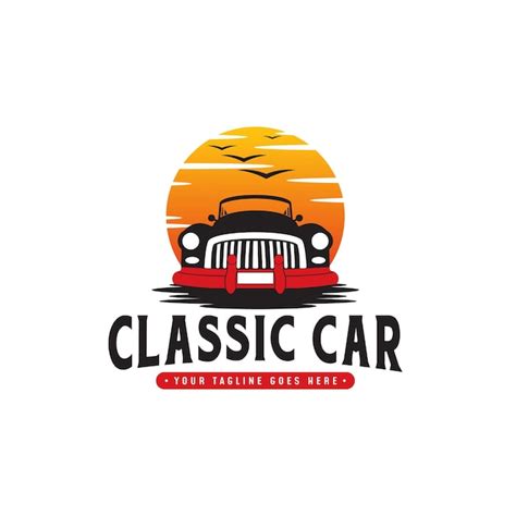 Premium Vector | Classic car logo design inspiration