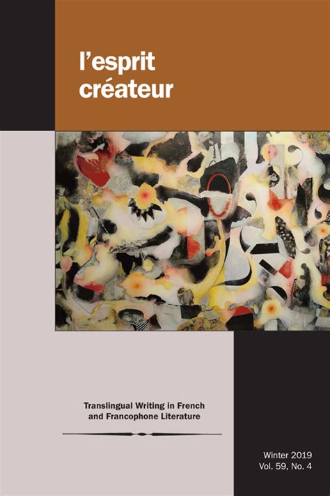 Translingual Writing in French and Francophone Literature | L'Esprit Createur