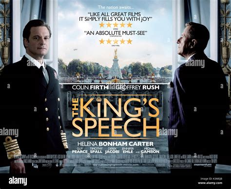 THE KING'S SPEECH [BR 2010] COLIN FIRTH as King George VI, GEOFFREY ...