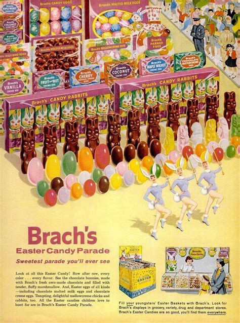 How much did you love this Brach's Easter candy from the 60s? Bunnies, chicks, chocolate eggs ...