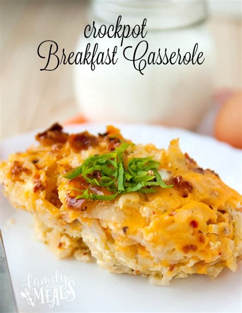 Crockpot Breakfast Casserole - Family Fresh Meals