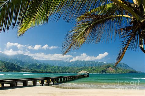 Hanalei Pier and beach Photograph by M Swiet Productions - Fine Art America