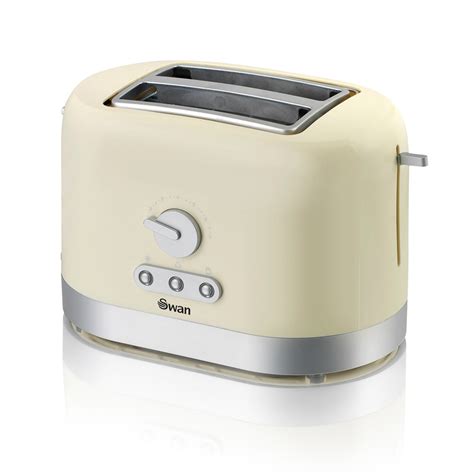 B&M Swan 2 Slice Toaster - Cream - 3033021