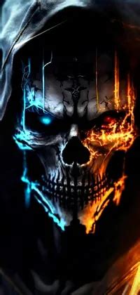 Fire Skull Live Wallpaper - free download