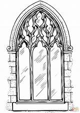 Gothic Window Arch coloring page  Free Printable Coloring Pages sketch template