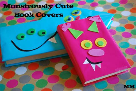 Another back to school idea--monster book covers | library program ...