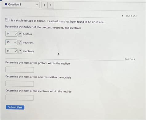 Solved 1429Si is a stable isotope of Silicon. Its actual | Chegg.com