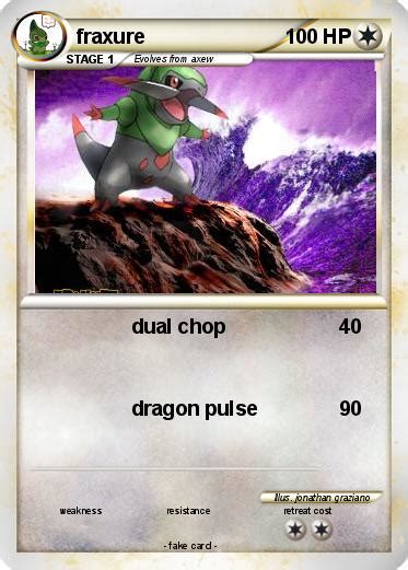 Pokémon fraxure 28 28 - dual chop - My Pokemon Card