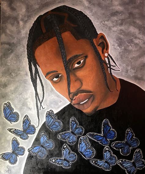 #travisscott #butterflyeffect #oilpainting #art #painting Butterfly ...