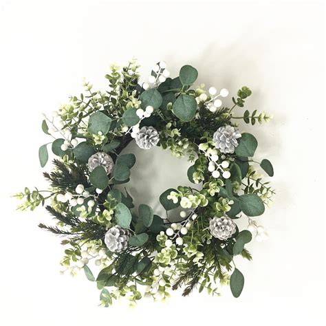 Wholesale 1Pcs Artificial Christmas Eucalyptus Wreath Best Celebration for Front Door Year Round ...