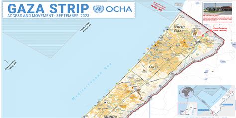 Gaza Strip Access & Movement Map - Sep 2023 | Soar