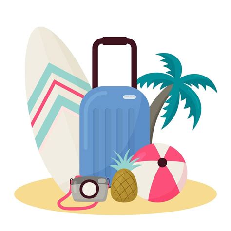 summer vacation clip art 23092462 Vector Art at Vecteezy