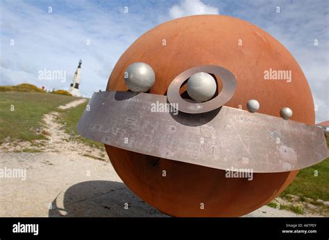 An outdoor scale model of the solar system sculpture in Stanley, the ...