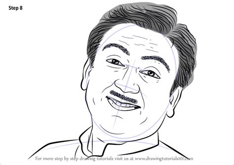 How to Draw Dilip Joshi aka Jethalal (Characters) Step by Step | DrawingTutorials101.com