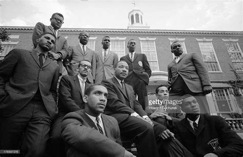 Portrait of a group of American Civil Rights leaders, gathered on the ...