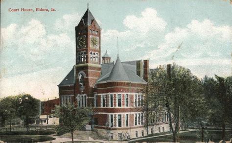 Courthouse, Eldora, Ia. Iowa Postcard