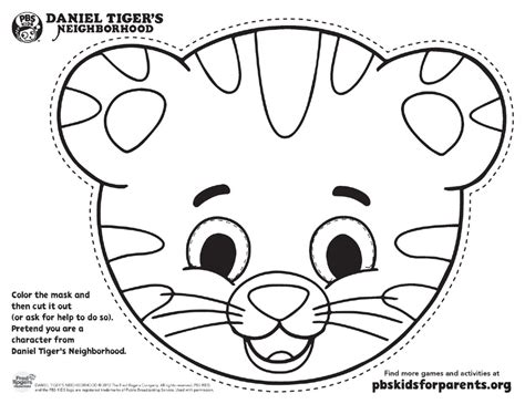 Daniel Tiger's Neighborhood Masks | Kids… | PBS KIDS for Parents | Tiger crafts, Daniel tiger ...