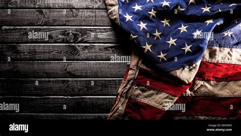 Old Looking American Flag