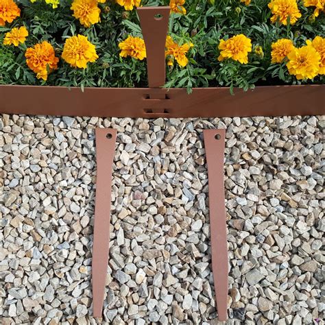 Metal Lawn Edging Steel LD Corten 2.3m x 100mm x 1.75mm - Landscape Depot