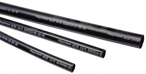 RAYCHEM Heat Shrink Tubing, Heavy Wall, Polyolefin, Flexible, Shrink Ratio 4:1, Length 4 ft, PK ...