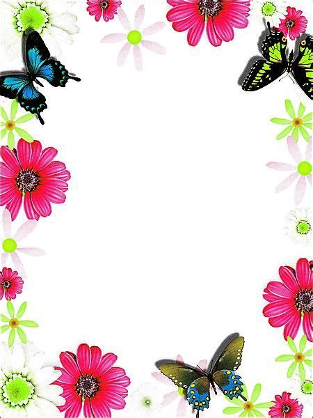 Colorful Flower frame border | Flower border, Flower frame, Flower clip