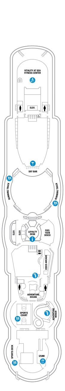 Jewel of the Seas Deck plan & cabin plan