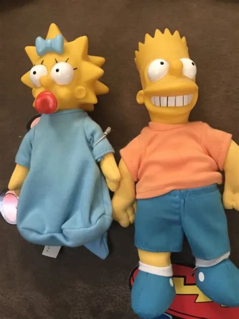 BART & MAGGIE Simpson Doll with Skateboard Vintage 1990 Burger King Toy Plus 7" $14.00 - PicClick