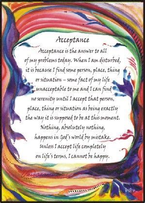 aa acceptance prayer | Heartful Art Online: Acceptance poster (sm) - AA ...