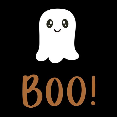 Boo Ghost Svg Cute Halloween PNG Clipart Digital Download - Etsy