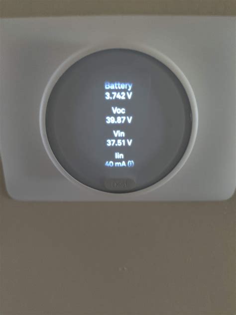 Nest Thermostat low battery : Nest