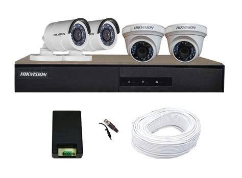 Hikvision Full HD (2MP) 4 CCTV Camera & 4Ch.Full HD DVR Kit (All Accessories)- Buy Online in ...