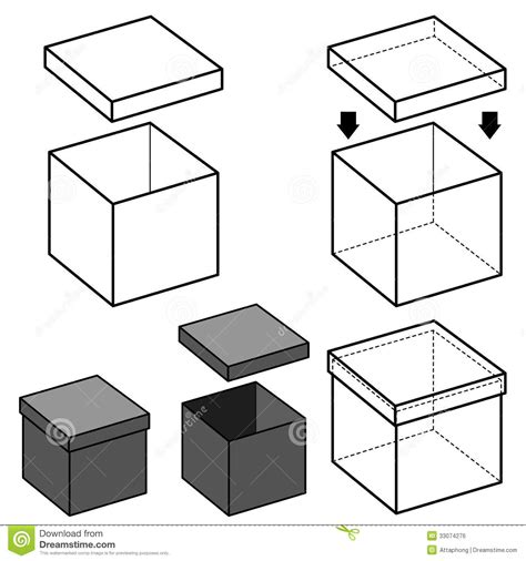 18 Free Vector Outline Box Images - Burger Box Template, Vector ...