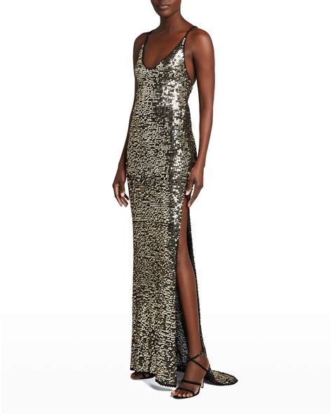 Gold Metallic Dress | Neiman Marcus