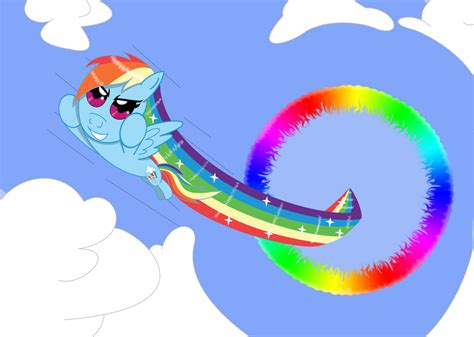 rainbow dash + sonic rainboom by kisakarou on DeviantArt