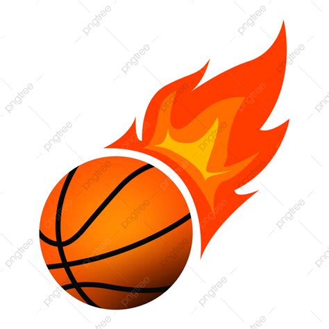 Basketball Logo Hd Transparent, Basketball Logo On Transparent Background, Basketball, Fire ...