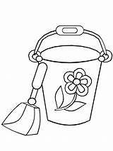 Pail And Shovel Coloring Pages sketch template