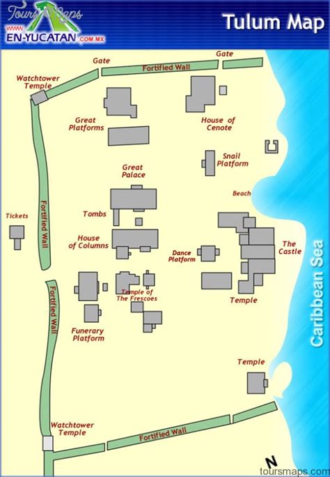 Map of Tulum and Coba - ToursMaps.com