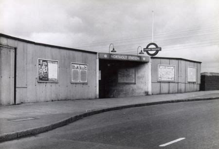 B/W print; Northolt Underground station by Colin Tait, May 1955 | London Transport Museum