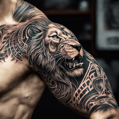 96 Lion Tattoo Ideas Created With Ai | artAIstry