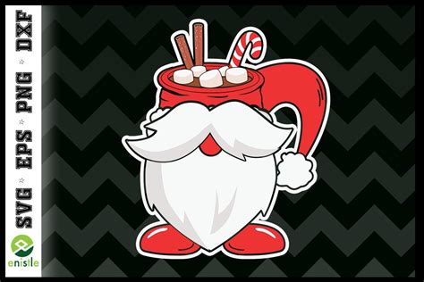 Christmas Cup Santa Beard SVG Graphic by Enistle · Creative Fabrica