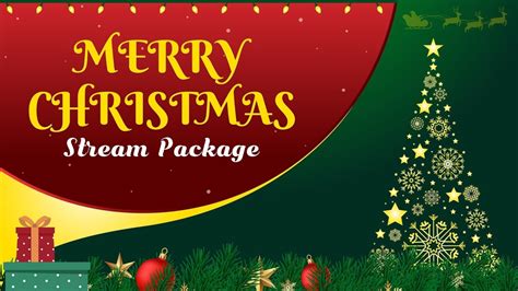 Full Animated Twitch Stream Overlay Package / Merry Christmas Stream Package / Christmas ...